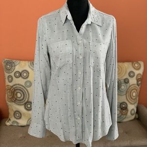 a.new.day Long-sleeve button down w/ Star print ⭐️